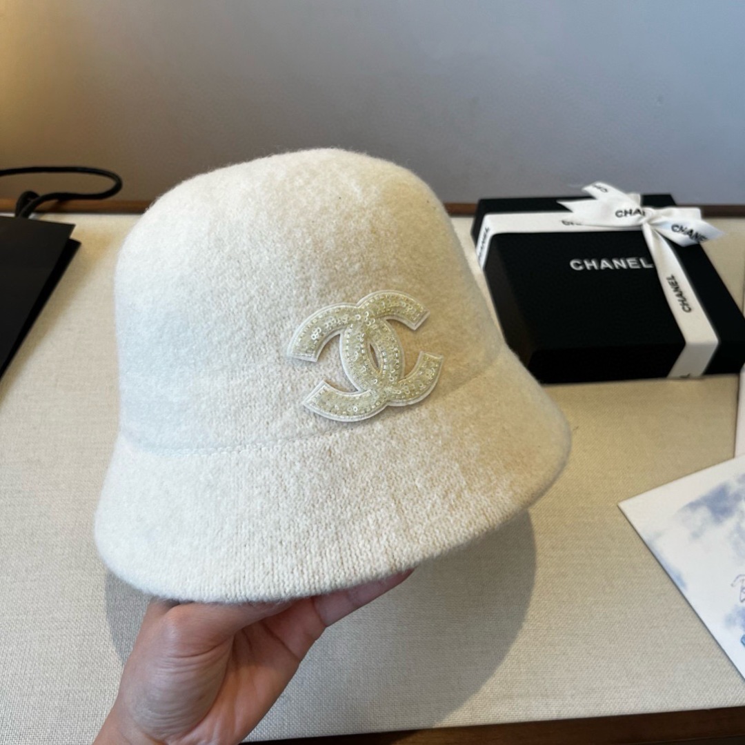💕Chanel香奈儿新款羊毛渔夫帽 ,可折叠