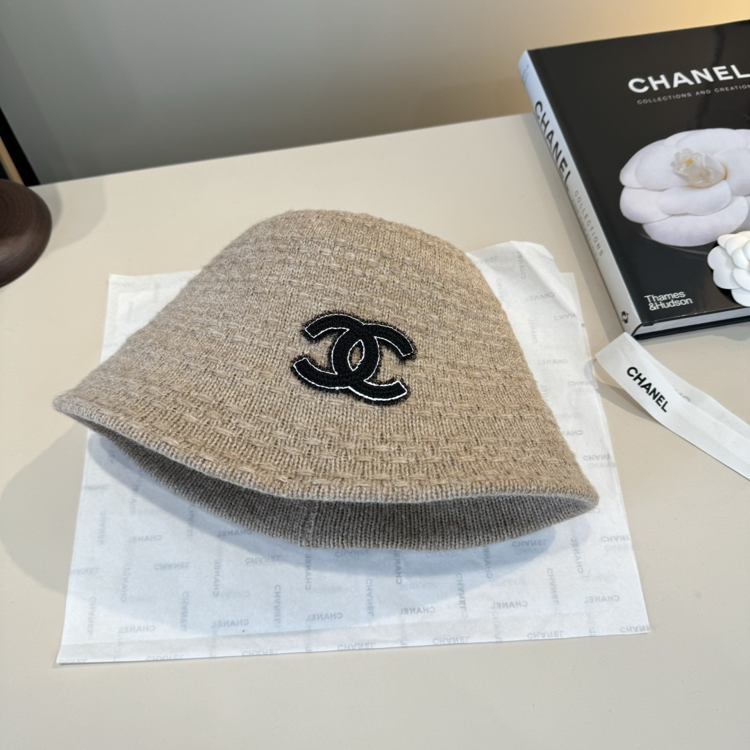 💕Chanel香奈儿新款羊毛渔夫帽 ,可折叠