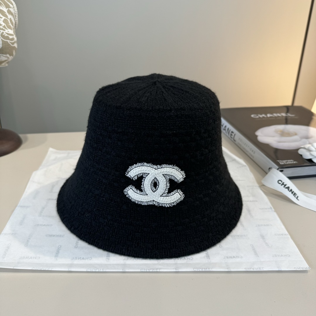 💕Chanel香奈儿新款羊毛渔夫帽 ,可折叠
