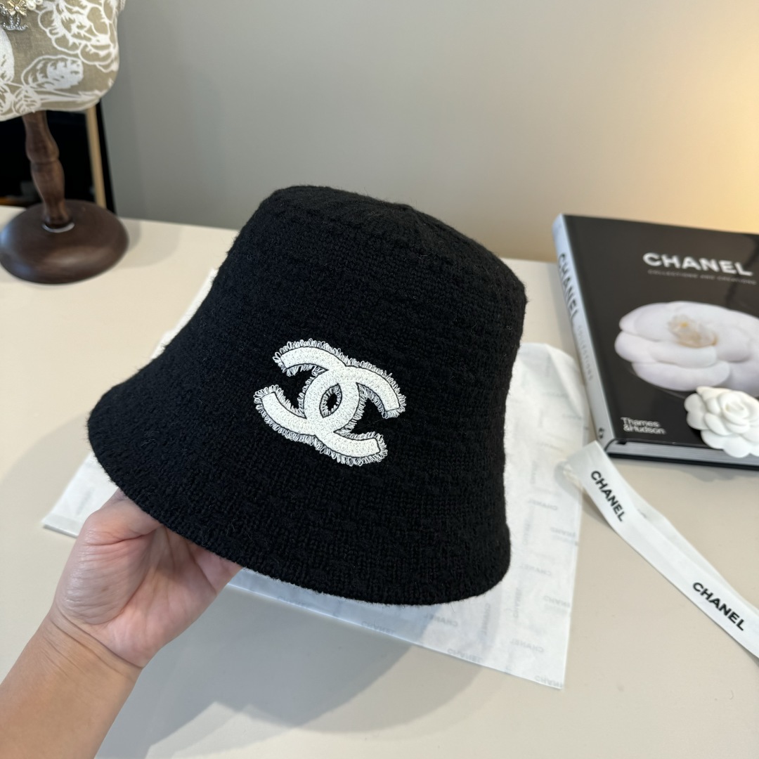 💕Chanel香奈儿新款羊毛渔夫帽 ,可折叠