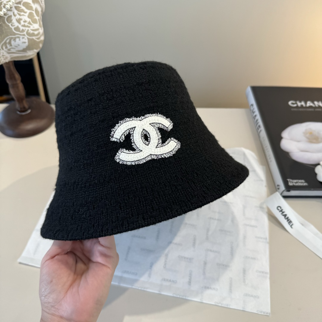 💕Chanel香奈儿新款羊毛渔夫帽 ,可折叠