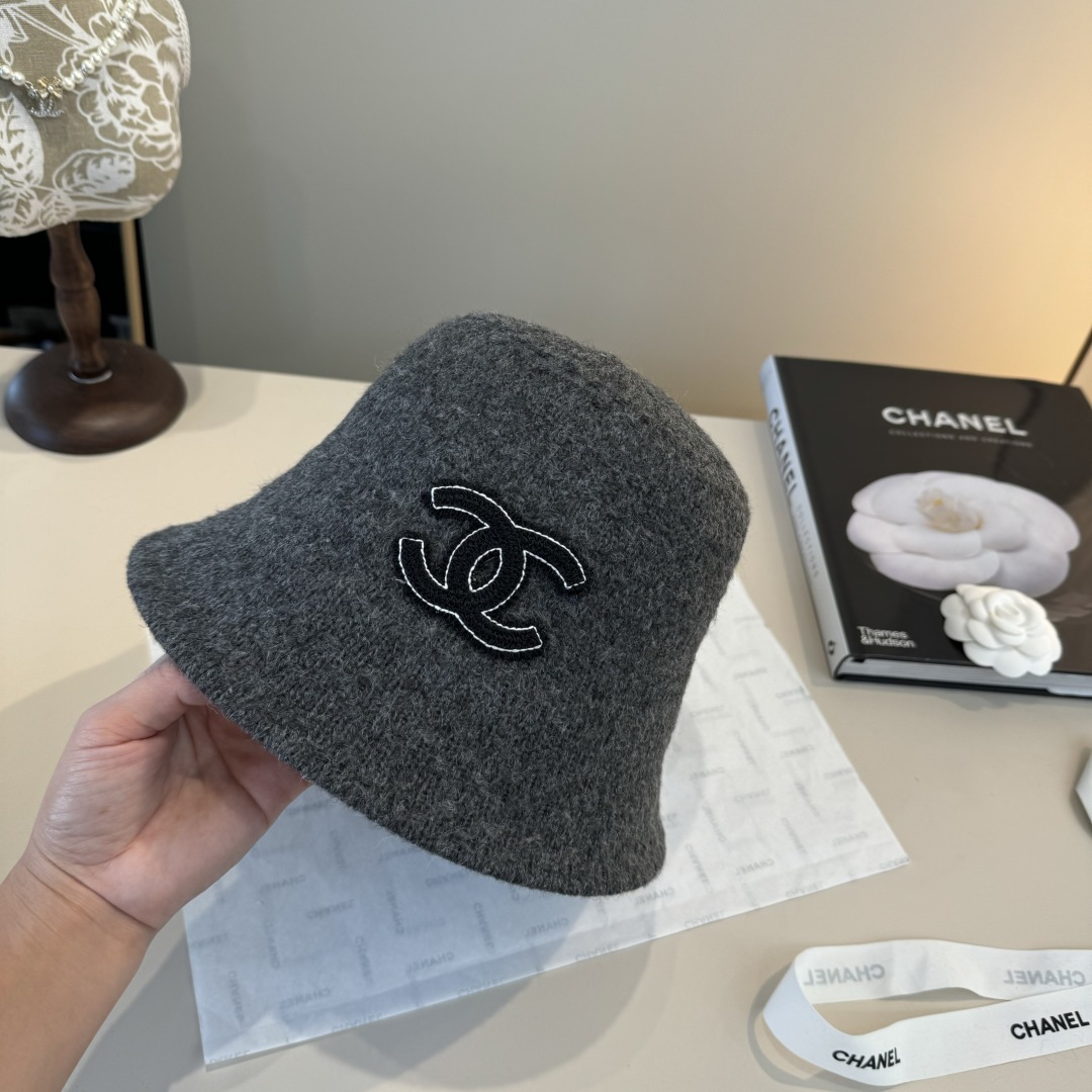 💕Chanel香奈儿新款羊毛渔夫帽 ,可折叠