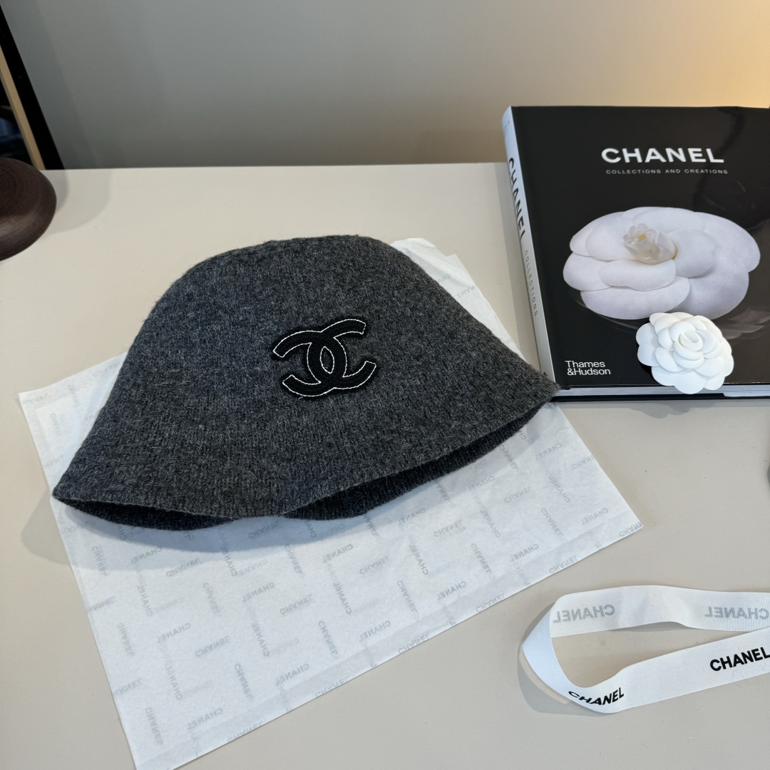 💕Chanel香奈儿新款羊毛渔夫帽 ,可折叠