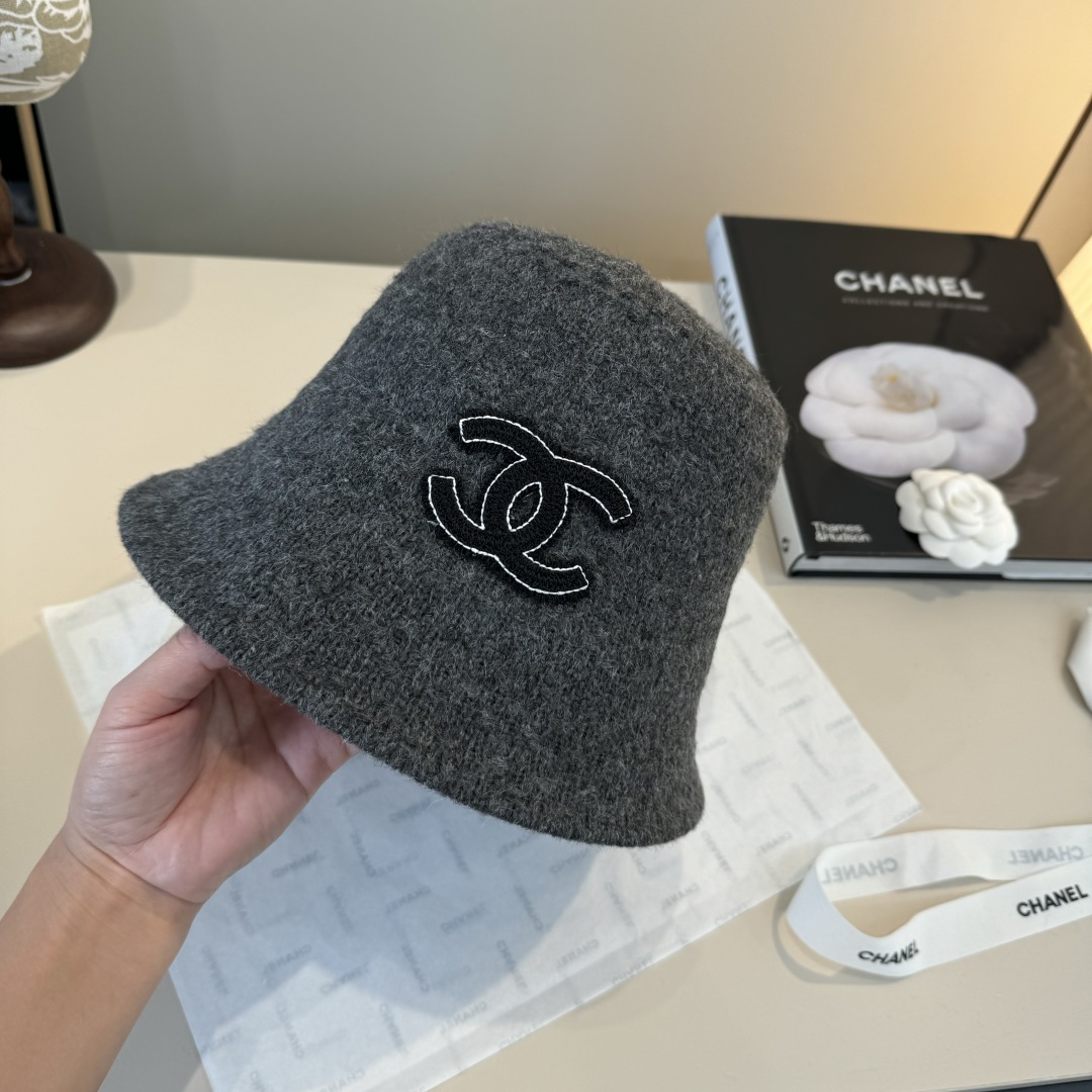 💕Chanel香奈儿新款羊毛渔夫帽 ,可折叠