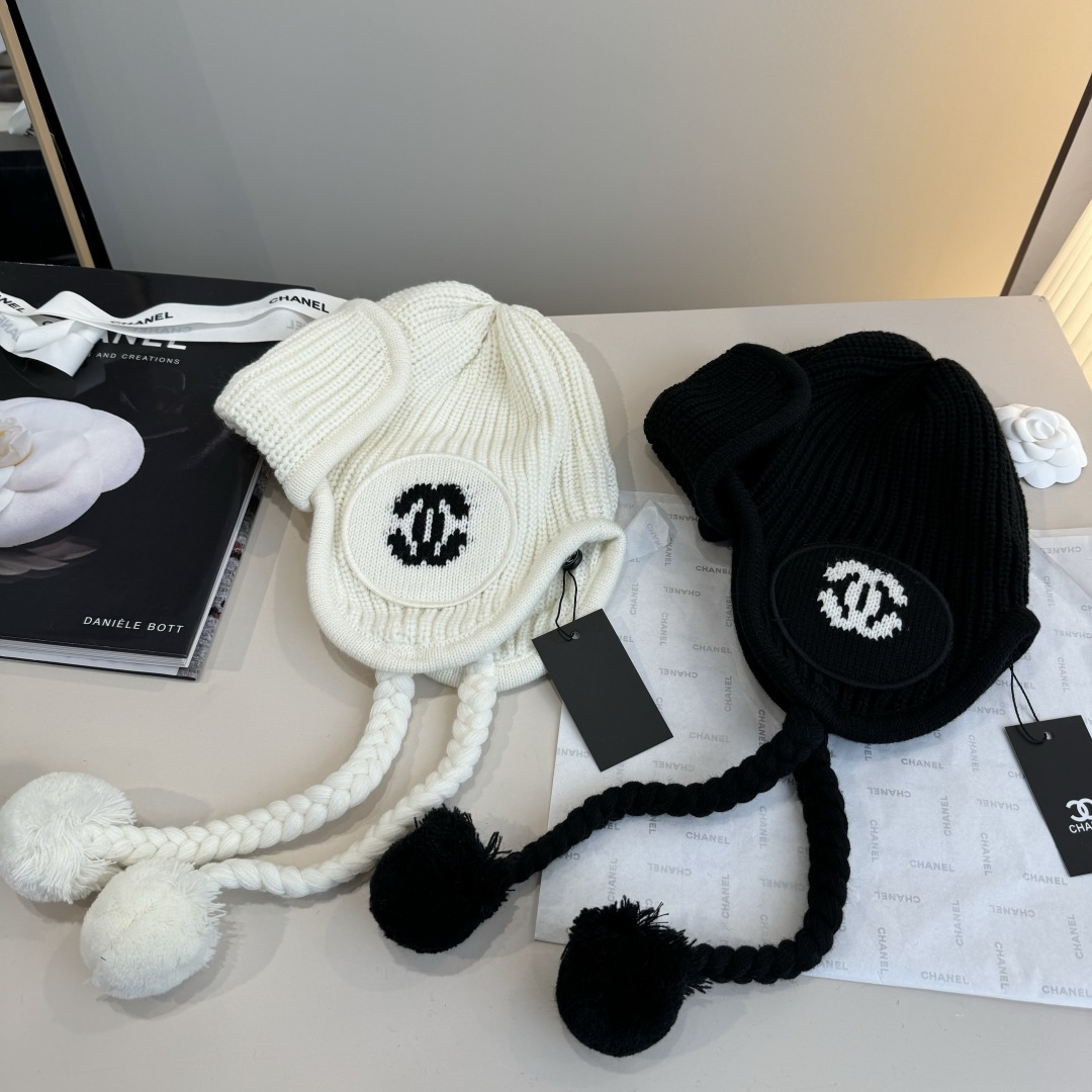 💕Chanel香奈儿针织毛线帽、护耳帽