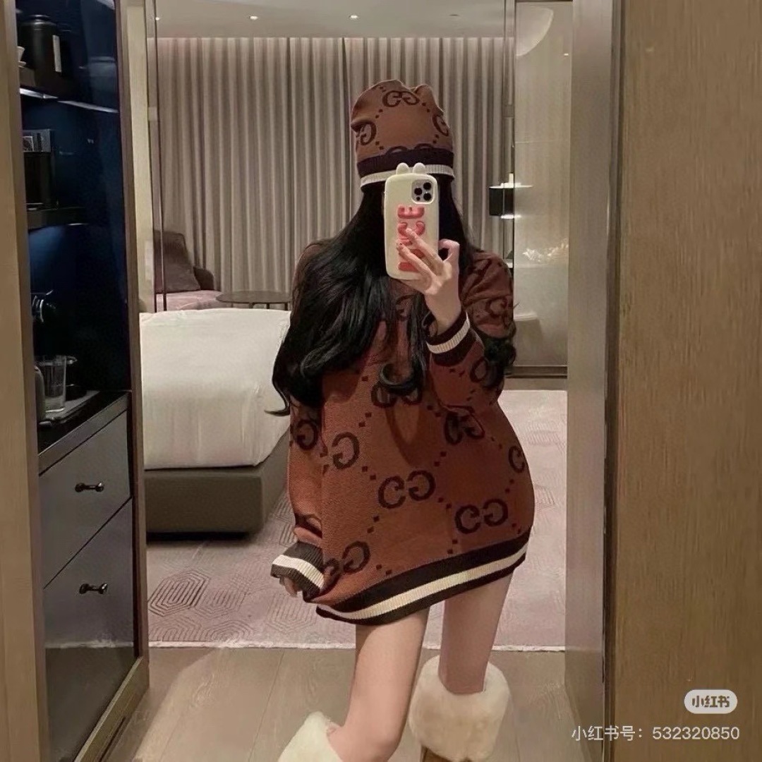 💕Gucci古奇新款针织毛线帽，男女通用
