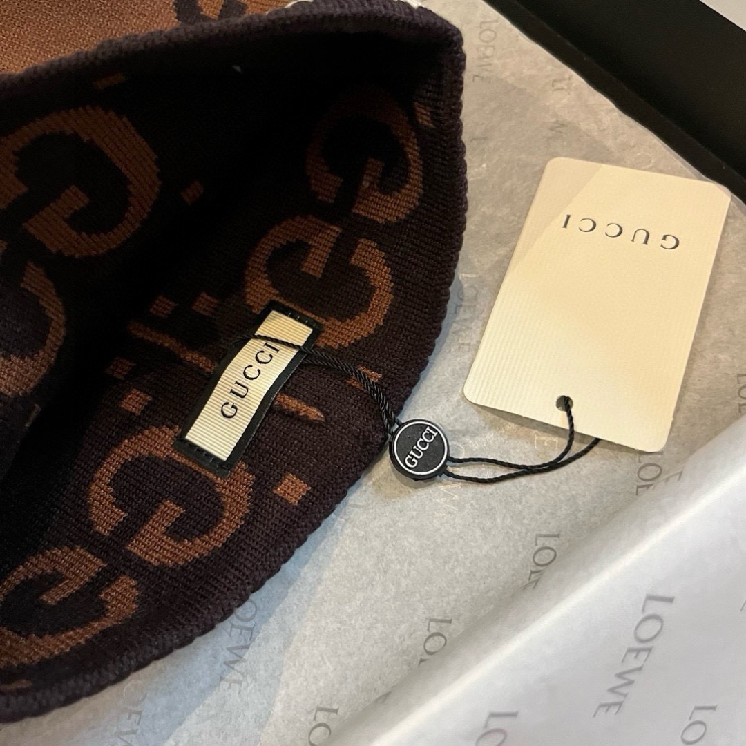 💕Gucci古奇新款针织毛线帽，男女通用