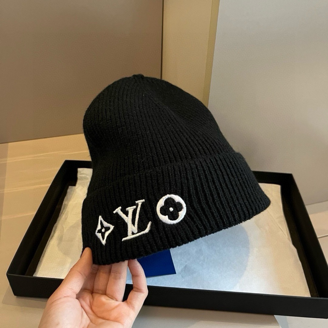 💕LV针织毛线帽