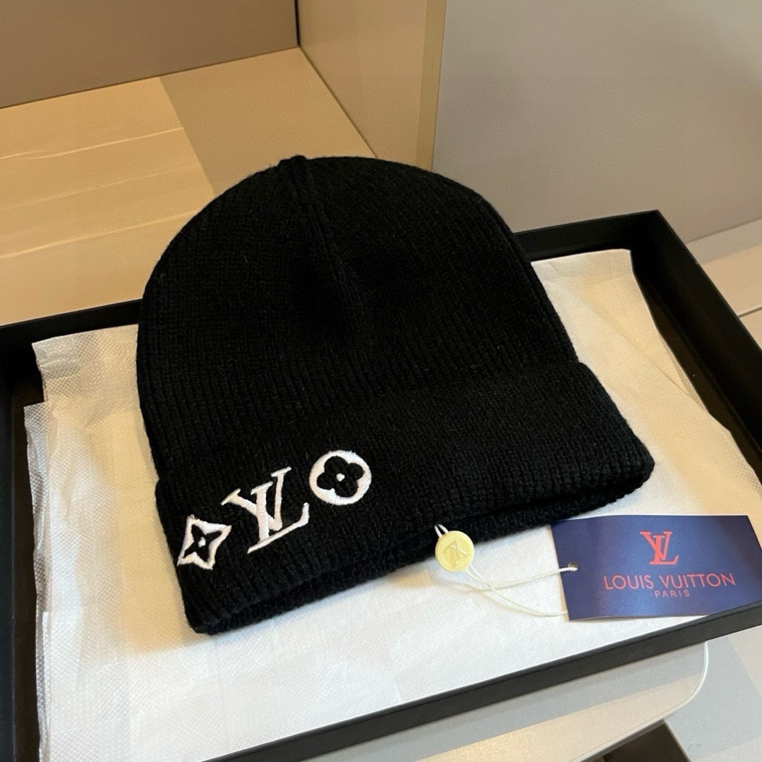 💕LV针织毛线帽