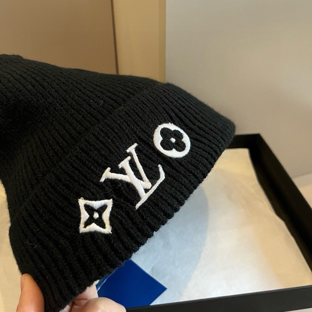 💕LV针织毛线帽
