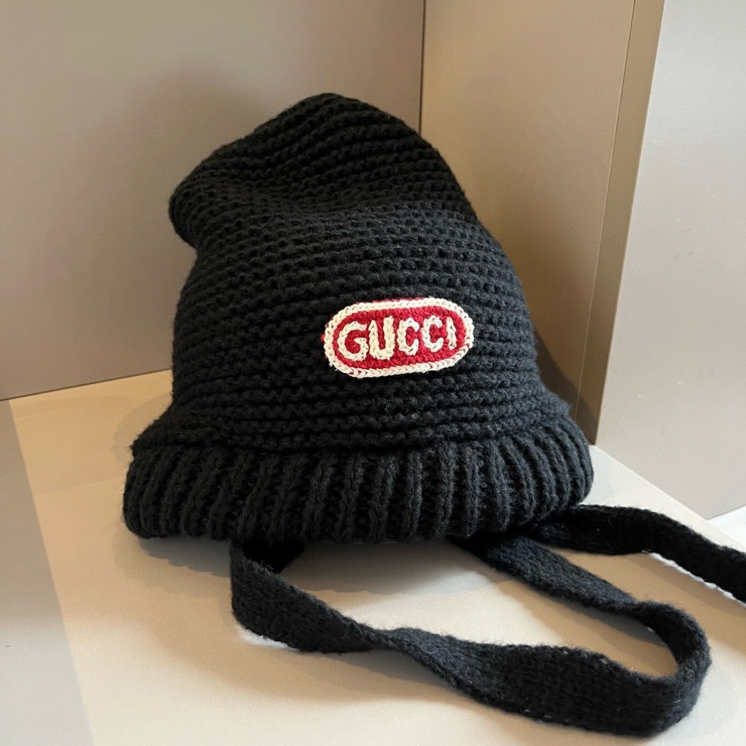 💕Gucci古奇新款针织冷帽 护耳帽