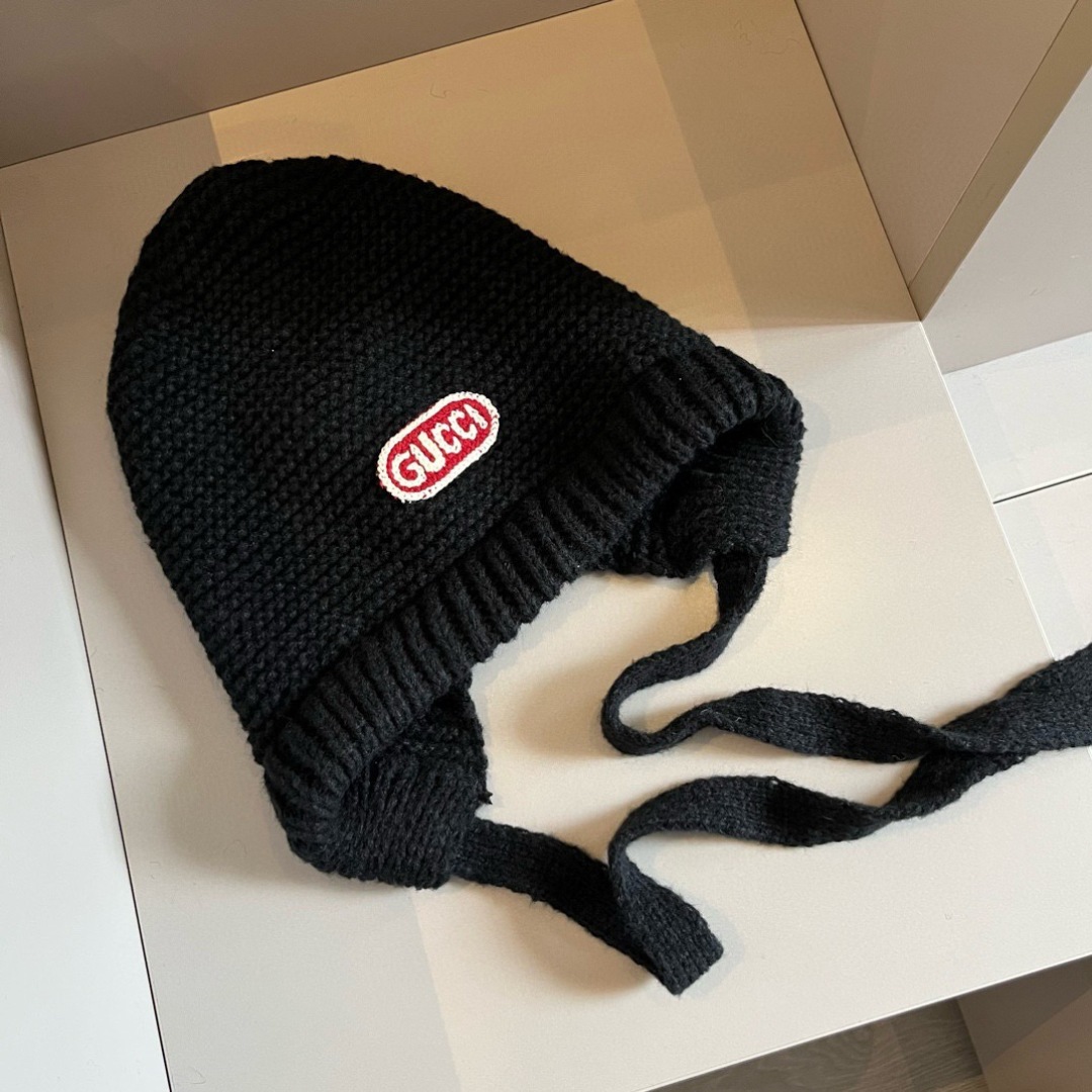 💕Gucci古奇新款针织冷帽 护耳帽