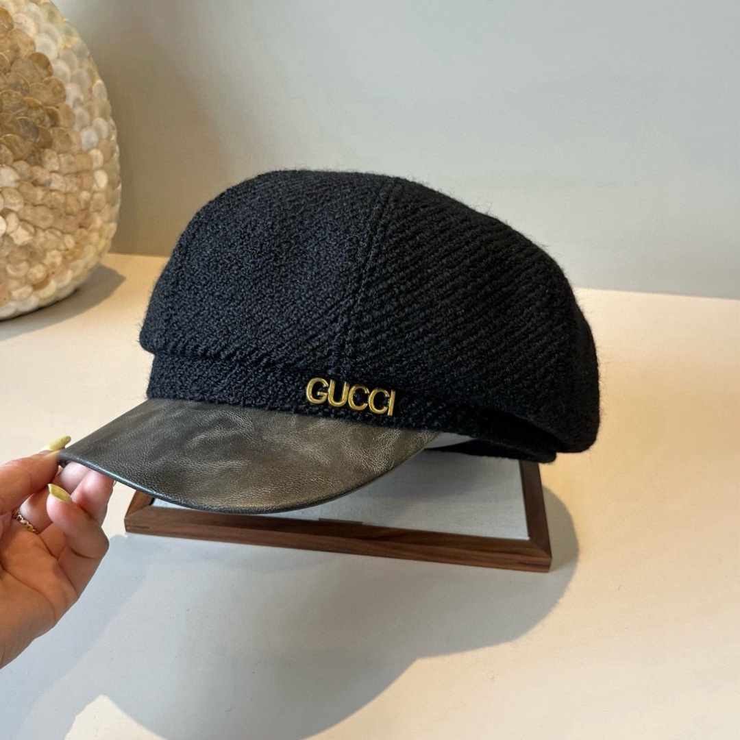 💕Gucci古奇新款鸭舌画家帽，头围57cm
