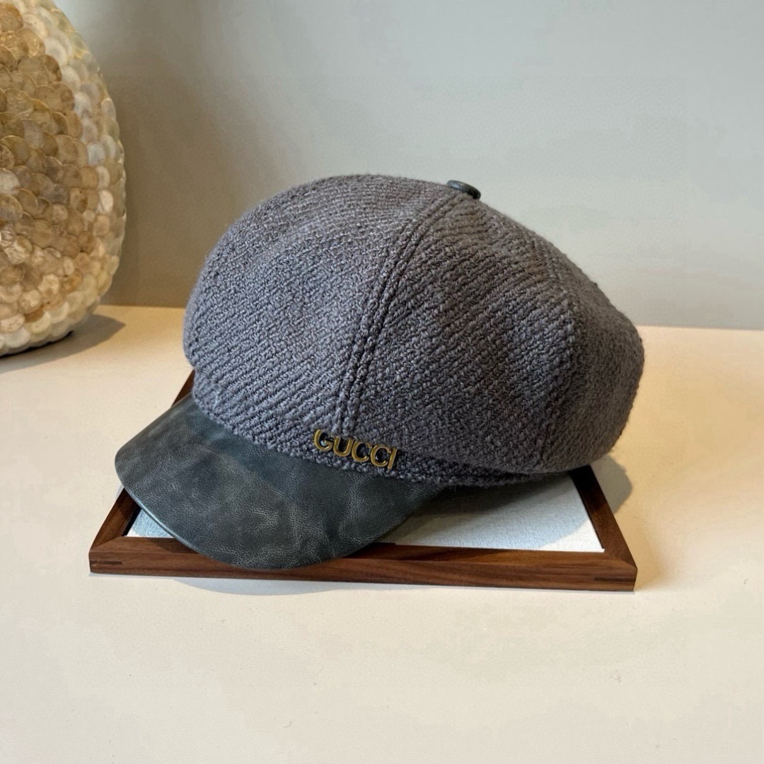 💕Gucci古奇新款鸭舌画家帽，头围57cm
