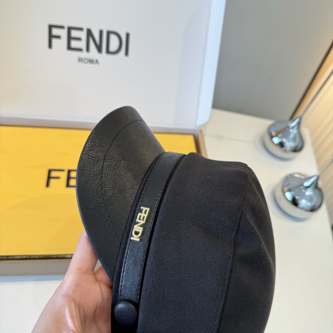 💕FENDI芬迪新款鸭舌军帽，高级定制，头围57cm