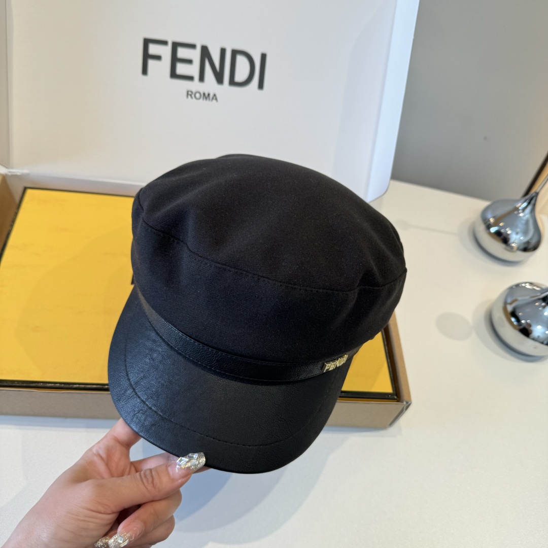 💕FENDI芬迪新款鸭舌军帽，高级定制，头围57cm
