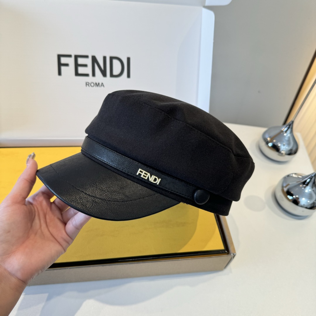 💕FENDI芬迪新款鸭舌军帽，高级定制，头围57cm