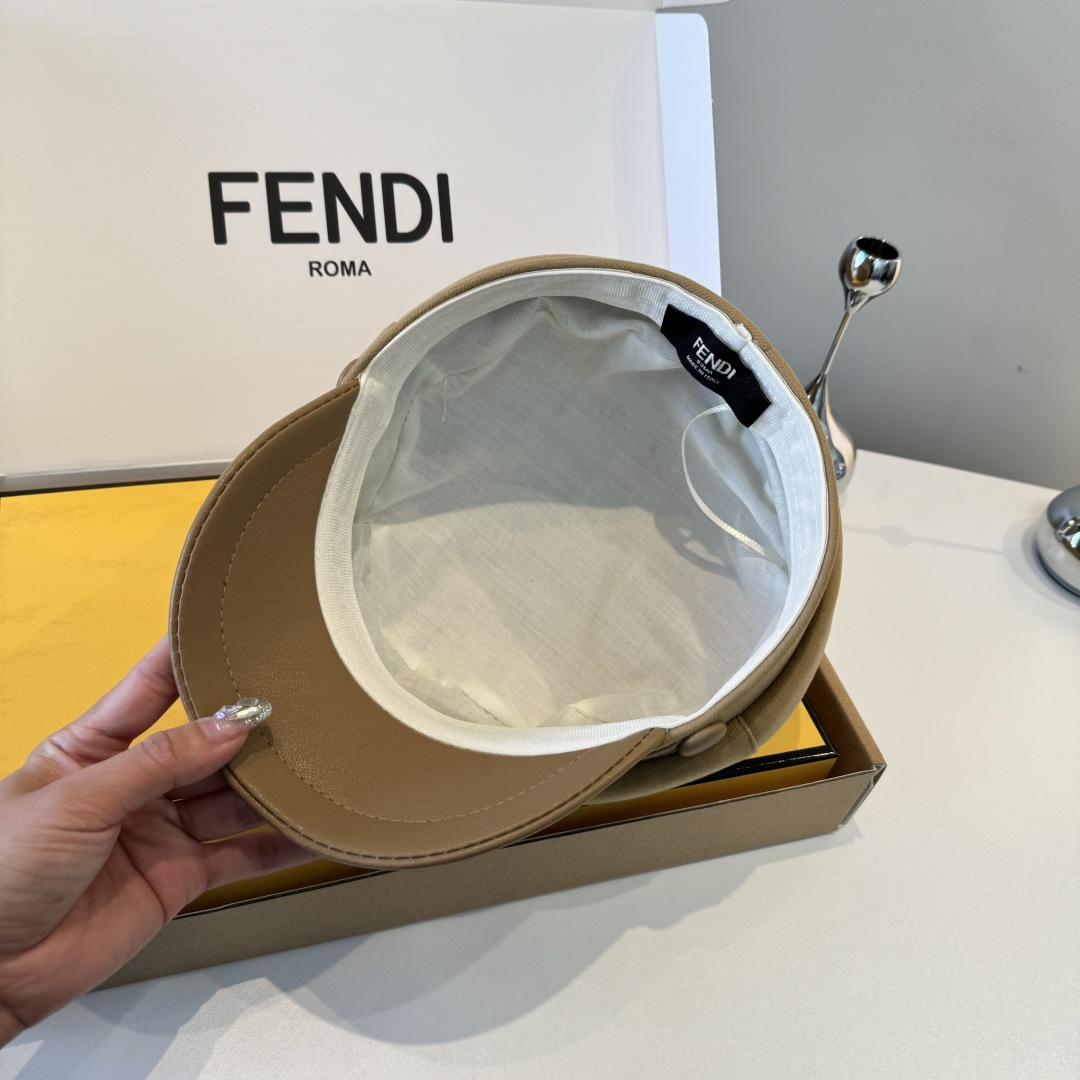 💕FENDI芬迪新款鸭舌军帽，高级定制，头围57cm