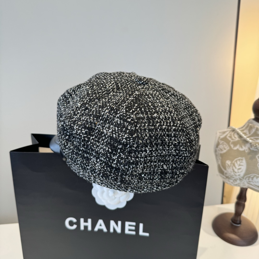 💕Chanel香奈儿新款鸭舌军帽，高级定制，头围57cm