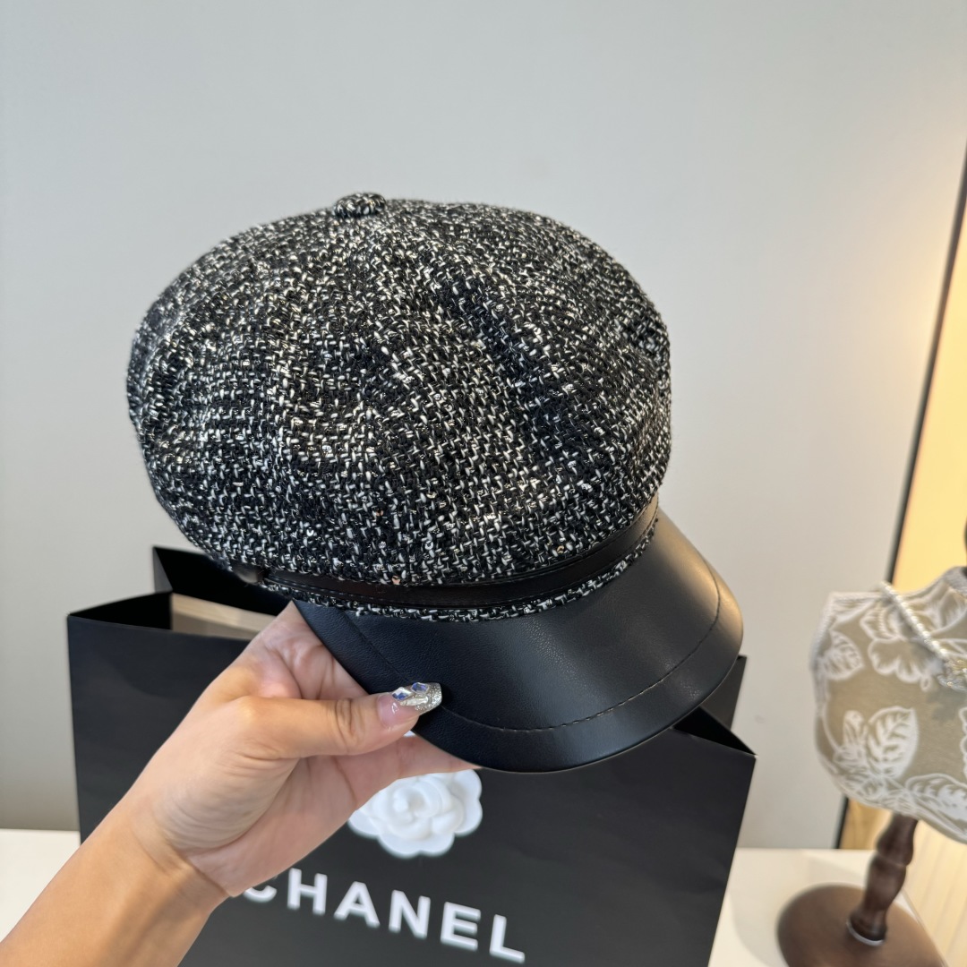 💕Chanel香奈儿新款鸭舌军帽，高级定制，头围57cm