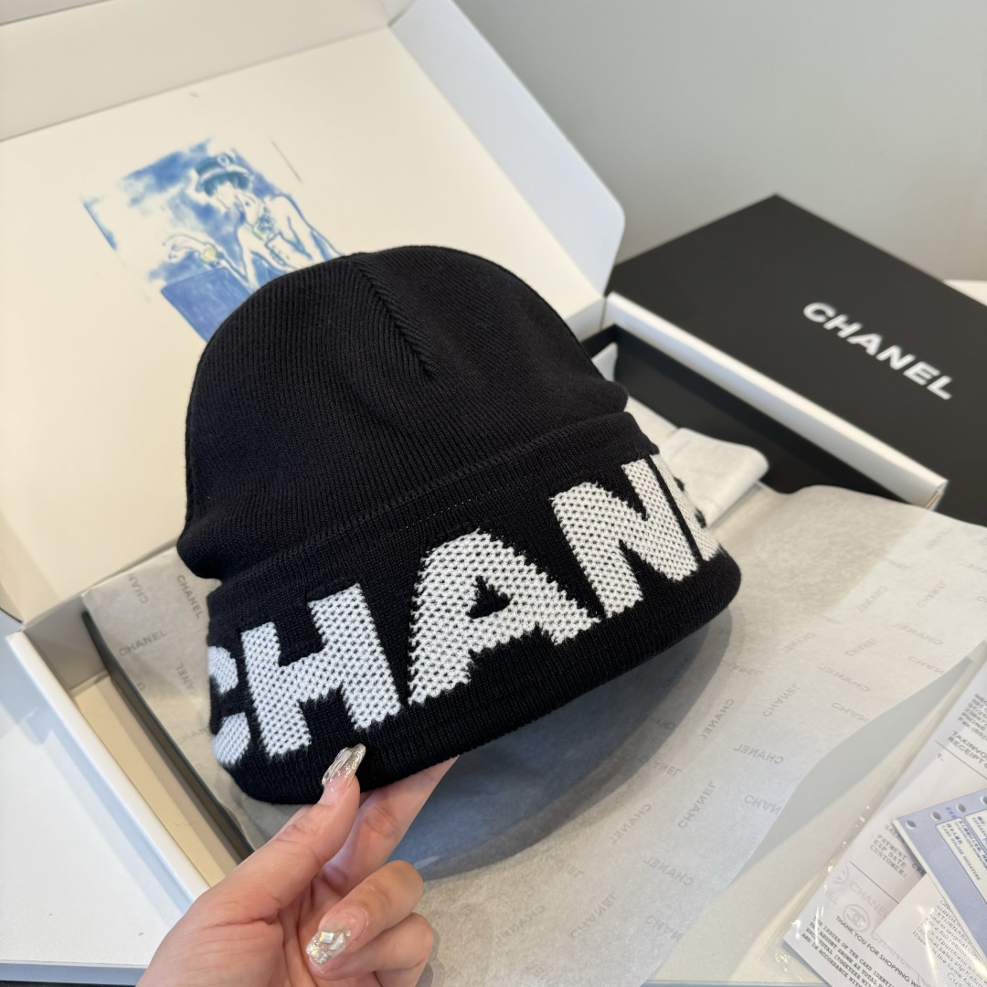 💕Chanel香奈儿针织毛线帽
