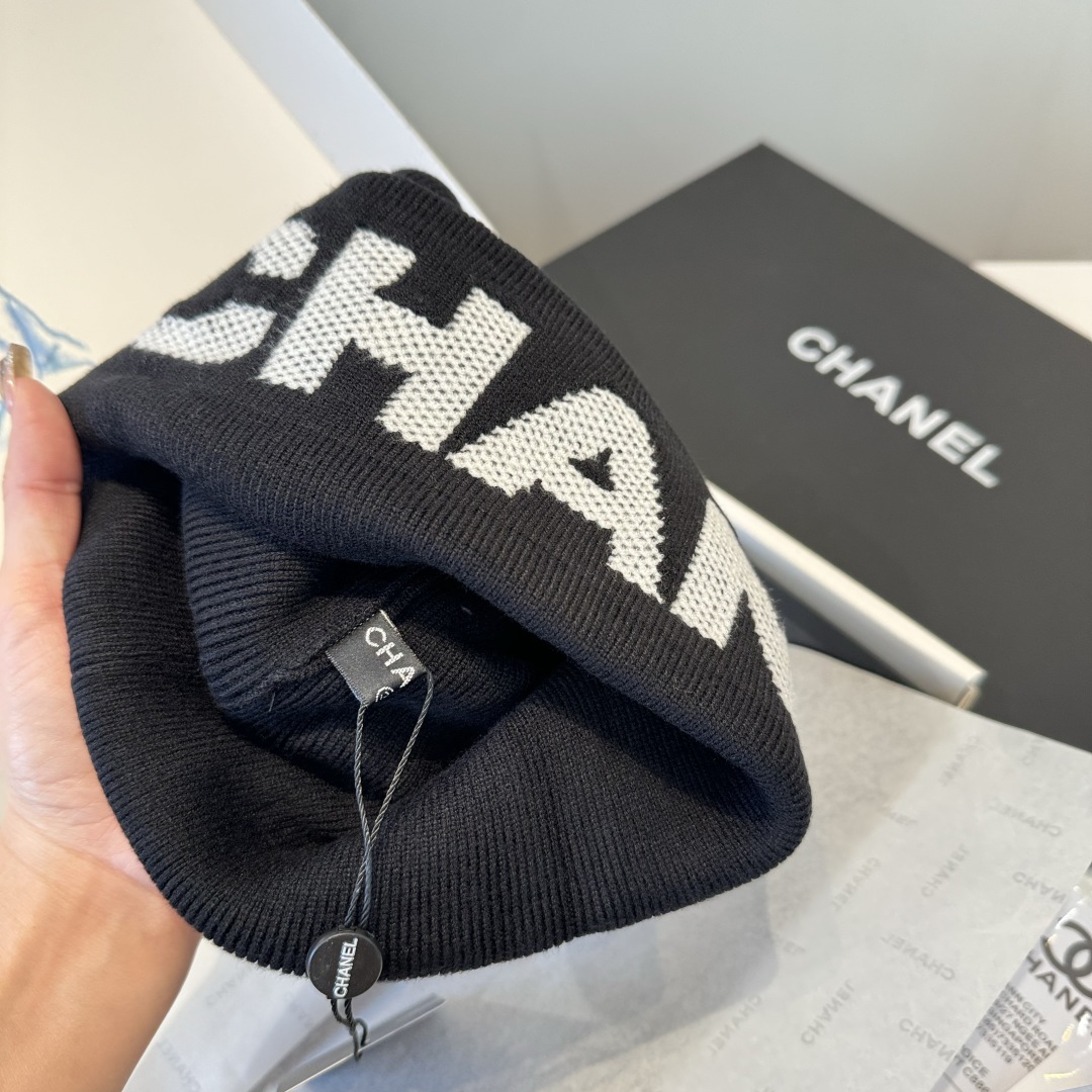 💕Chanel香奈儿针织毛线帽