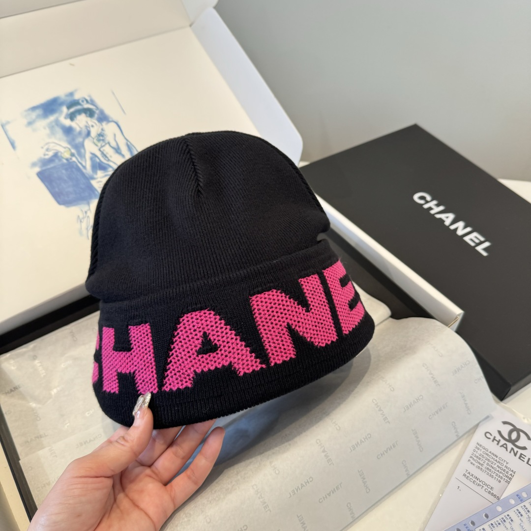 💕Chanel香奈儿针织毛线帽