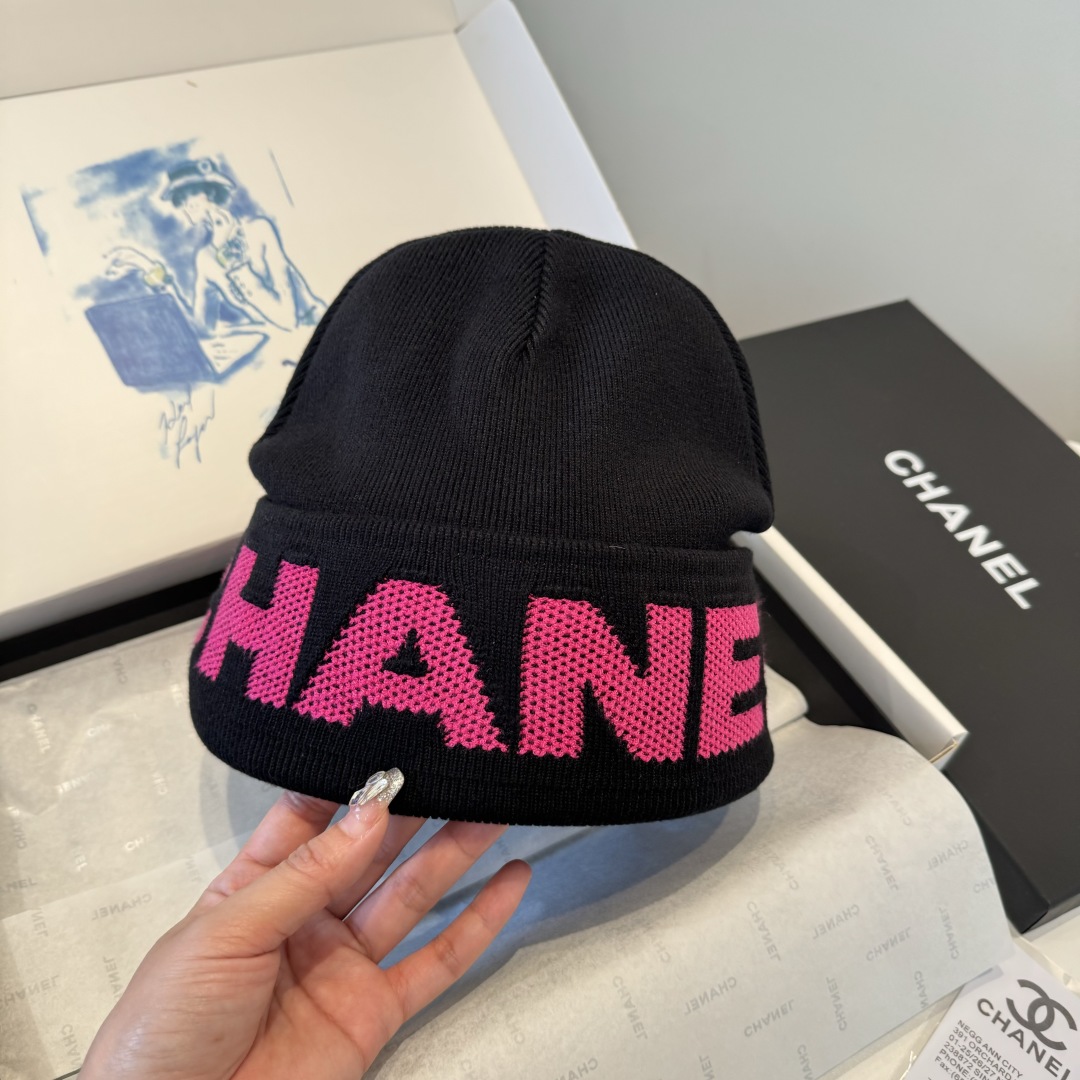 💕Chanel香奈儿针织毛线帽