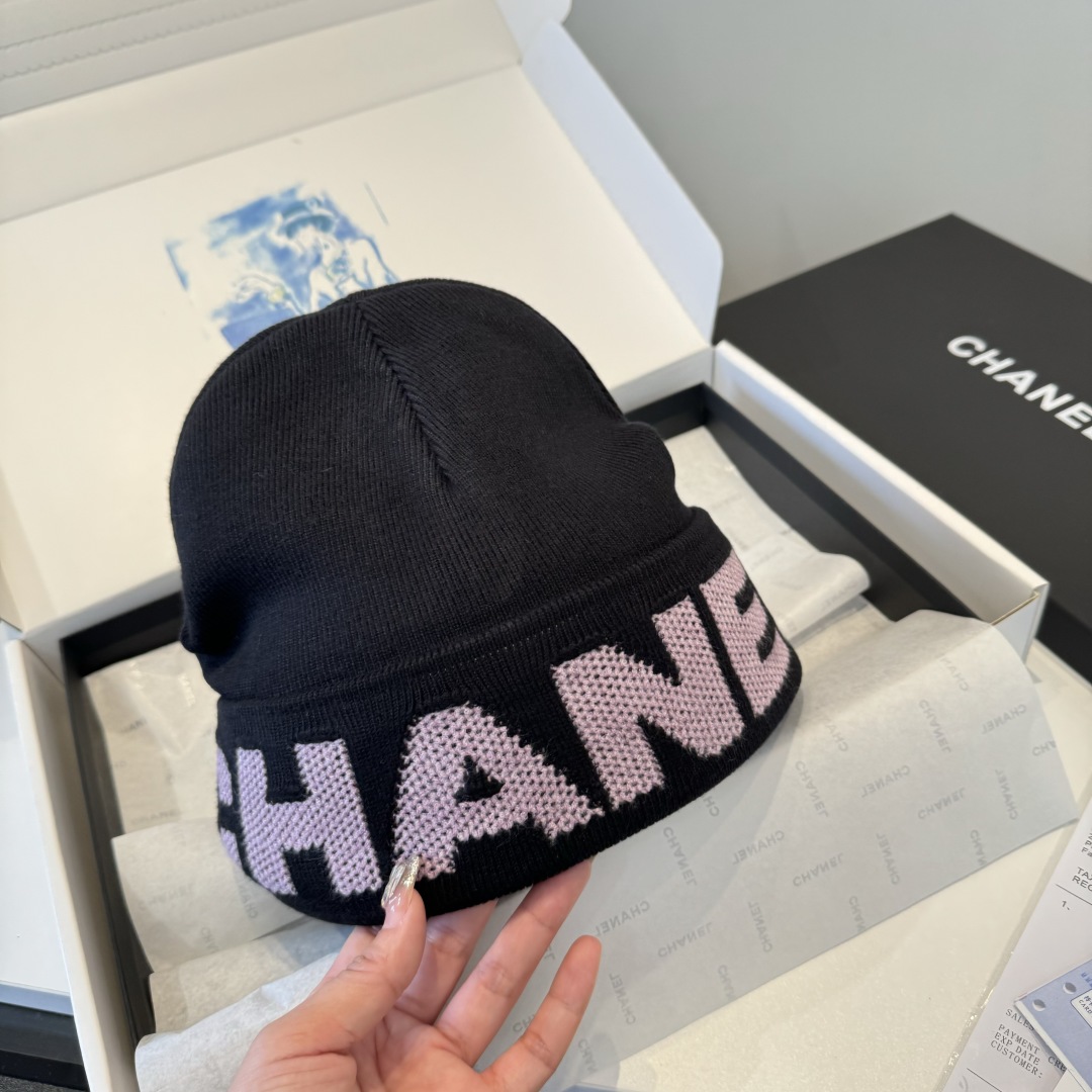 💕Chanel香奈儿针织毛线帽