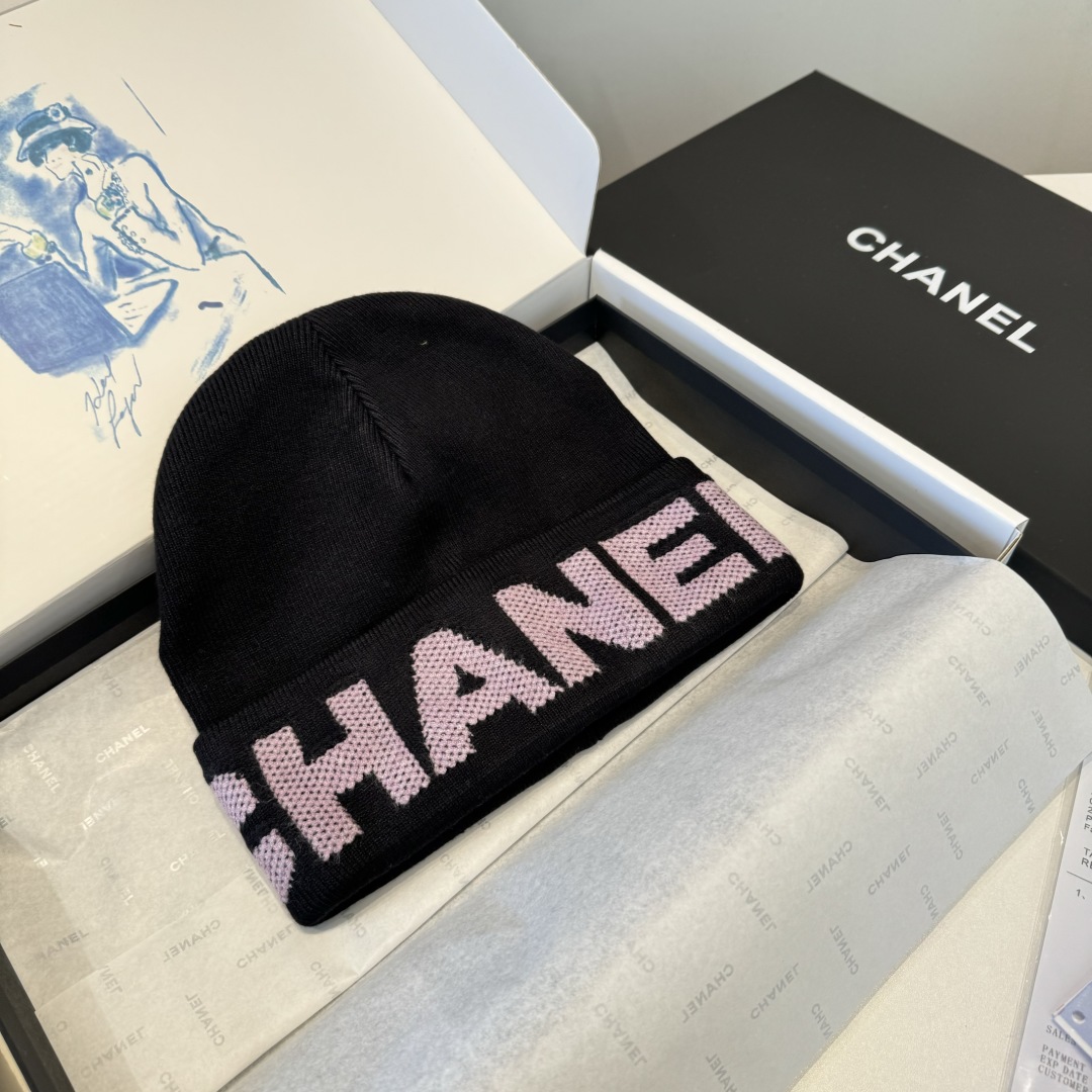 💕Chanel香奈儿针织毛线帽