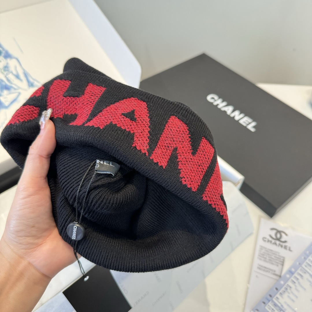 💕Chanel香奈儿针织毛线帽