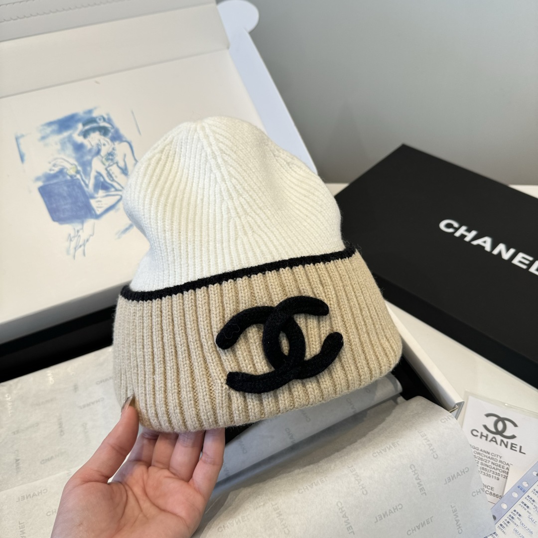 💕Chanel香奈儿针织毛线帽