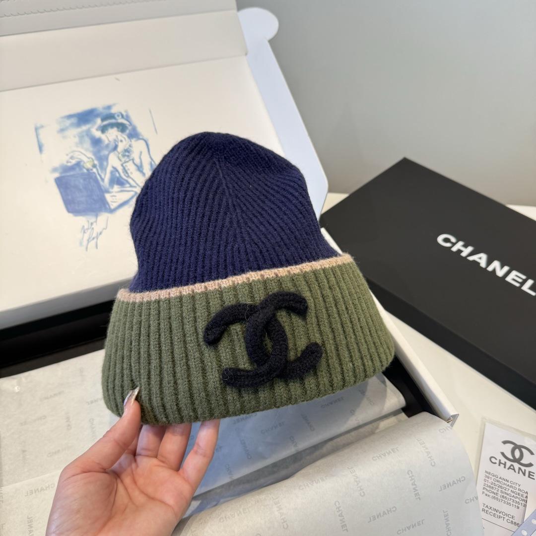 💕Chanel香奈儿针织毛线帽