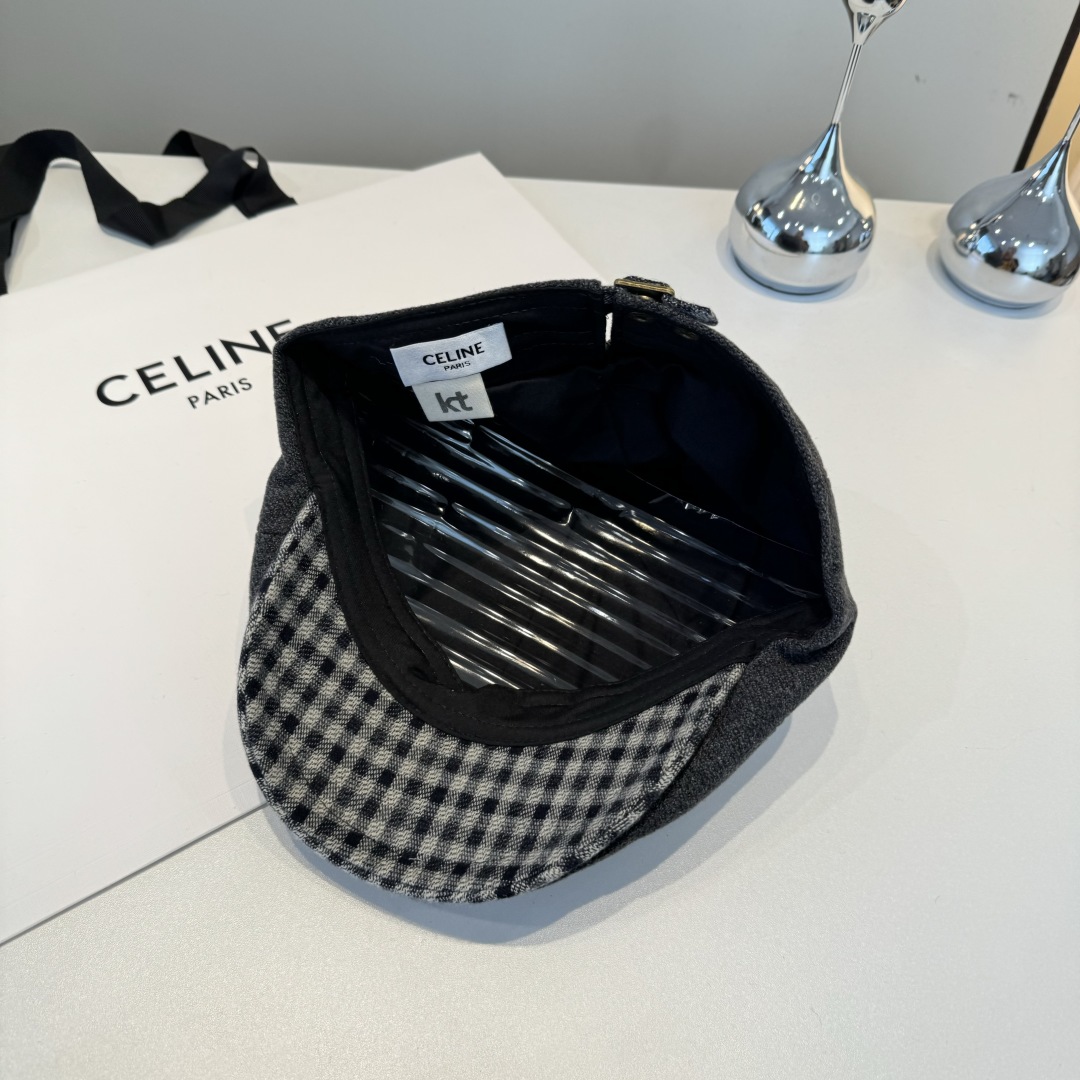 💕Celine赛琳羊毛鸭舌前进帽，男女通用，