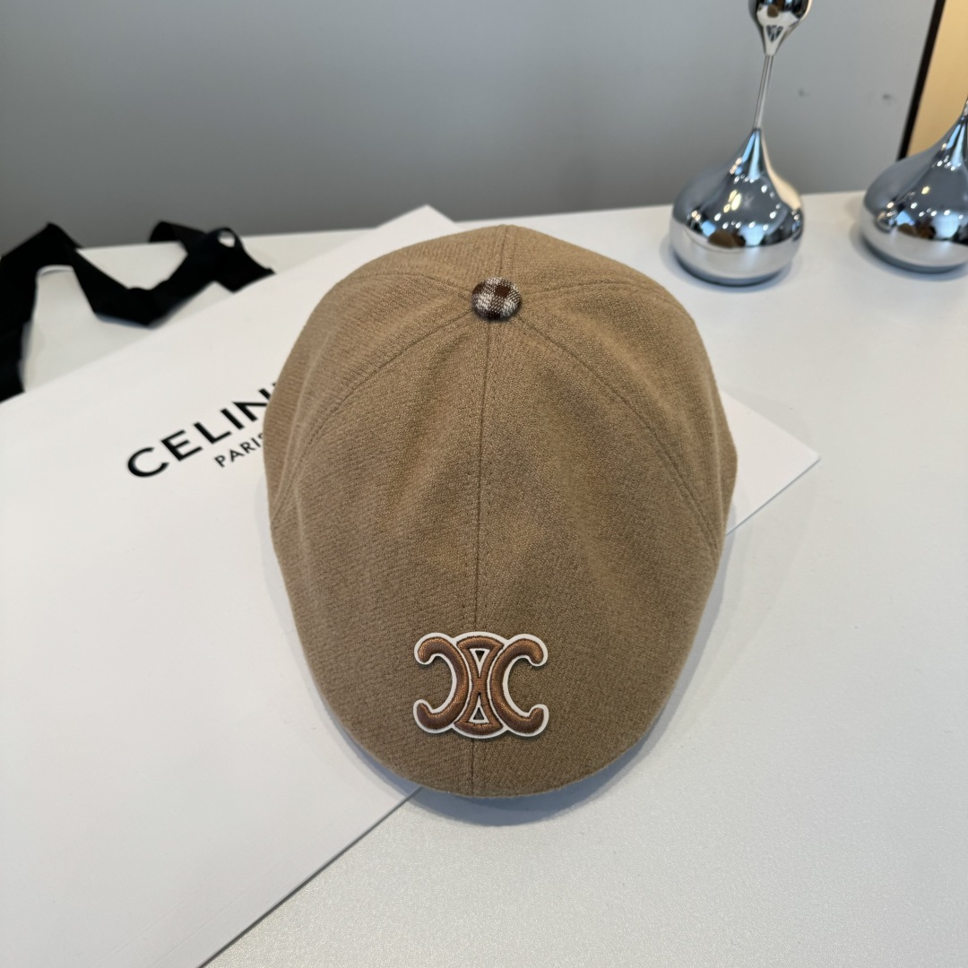 💕Celine赛琳羊毛鸭舌前进帽，男女通用，