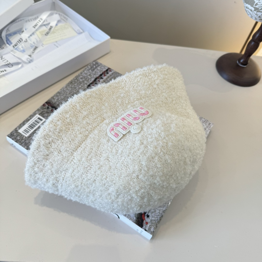 🌾miumiu缪缪新款羊毛渔夫帽