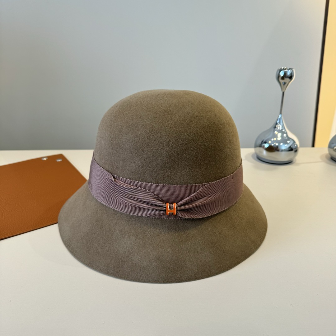 NO:532482,Hermes new autumn and winter wool pot hat, 100% wool fabric, head circumference 57cm hat, fisherman hat baseball hat knit hat, hat, hermes, espadrilles, hats19860909爱马仕新款秋冬羊毛盆帽,百分百羊毛面料、头围57cm帽子渔夫帽棒球帽针织帽,帽子,hermes,espadrilles,hats,hat