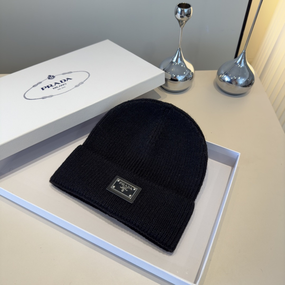 🌾普拉达新款针织毛线帽
