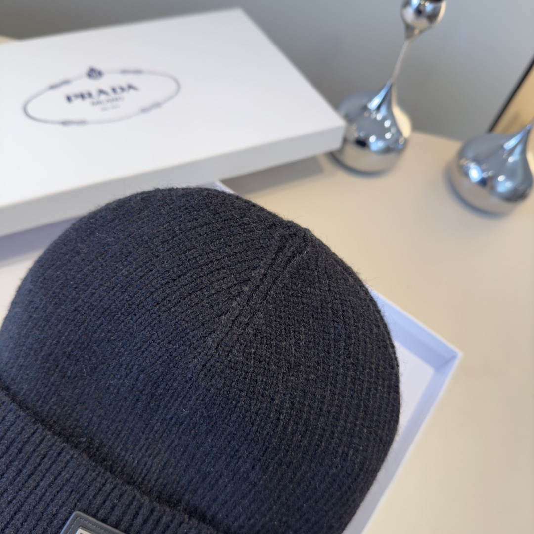 🌾普拉达新款针织毛线帽