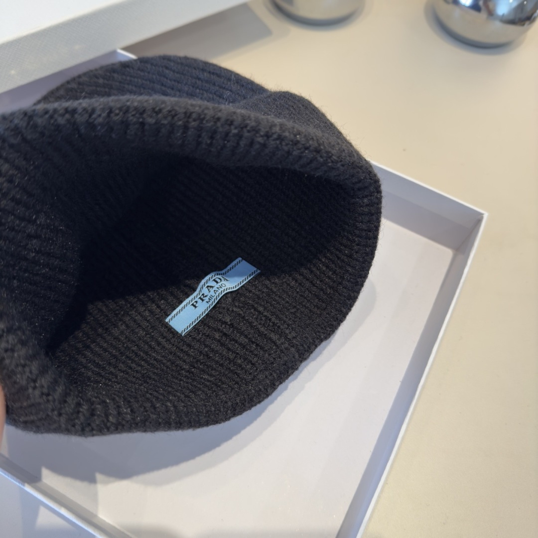🌾普拉达新款针织毛线帽