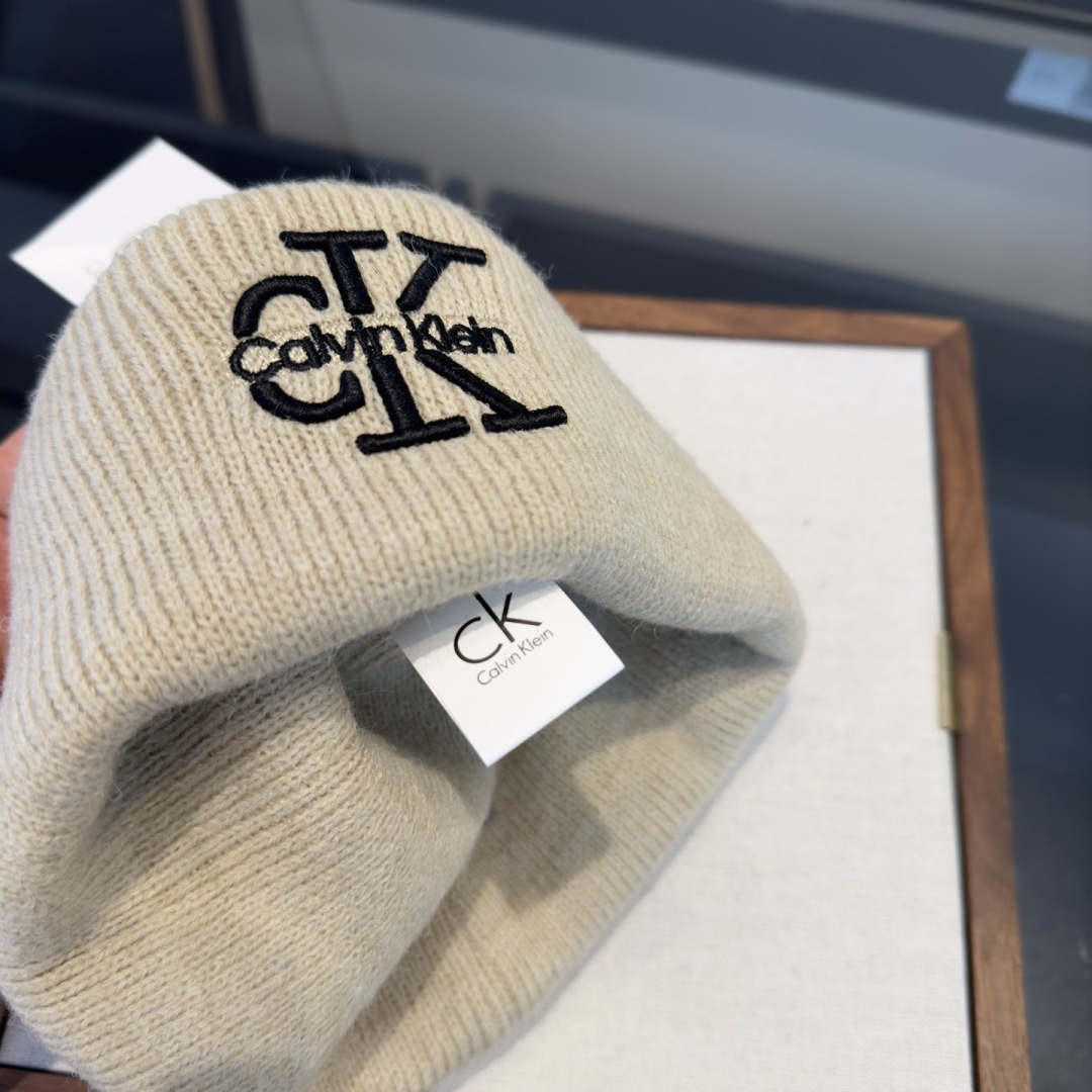 🌾CK潮牌新款毛线帽，头围57cm