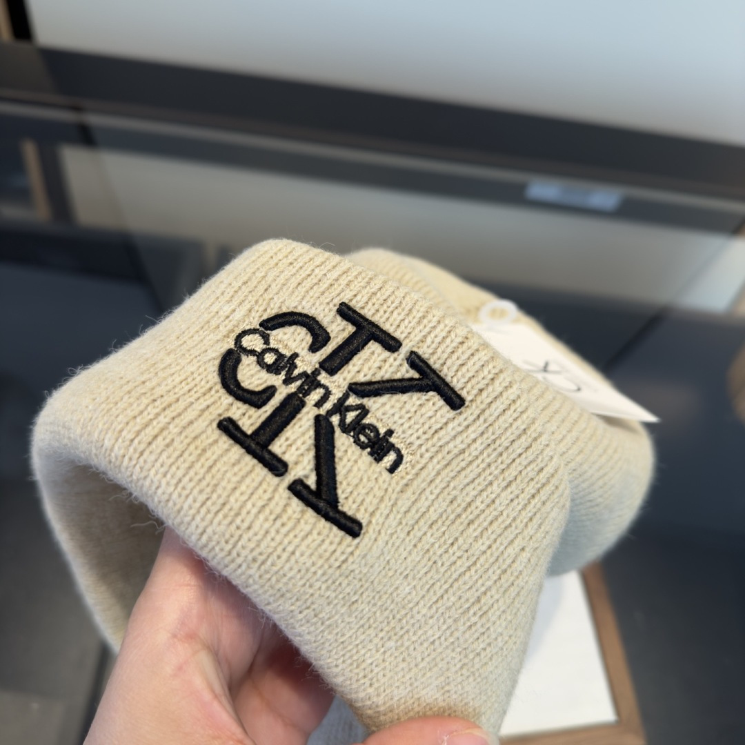 🌾CK潮牌新款毛线帽，头围57cm