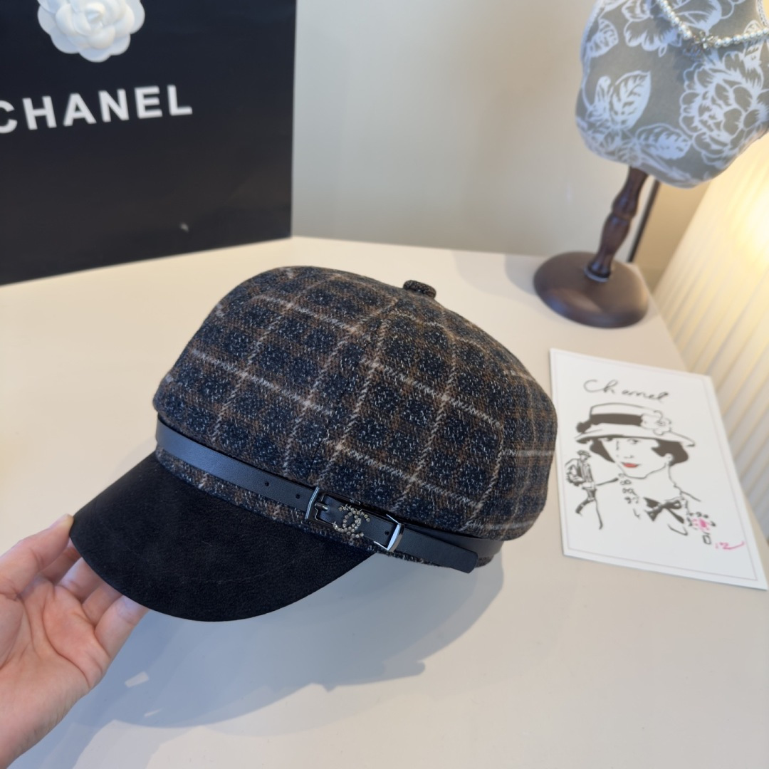 NO:617337,Chanel Chanel new duck bill painter's hat, autumn and winter style, head circumference 57cm hat bucket hat baseball cap knitted hat, hat, chanel, chanel, espadrilles, hats19860909Chanel香奈儿新款鸭舌画家帽,秋冬款,头围57cm 帽子渔夫帽棒球帽针织帽,帽子,chanel,chanel,espadrilles,hats,hat