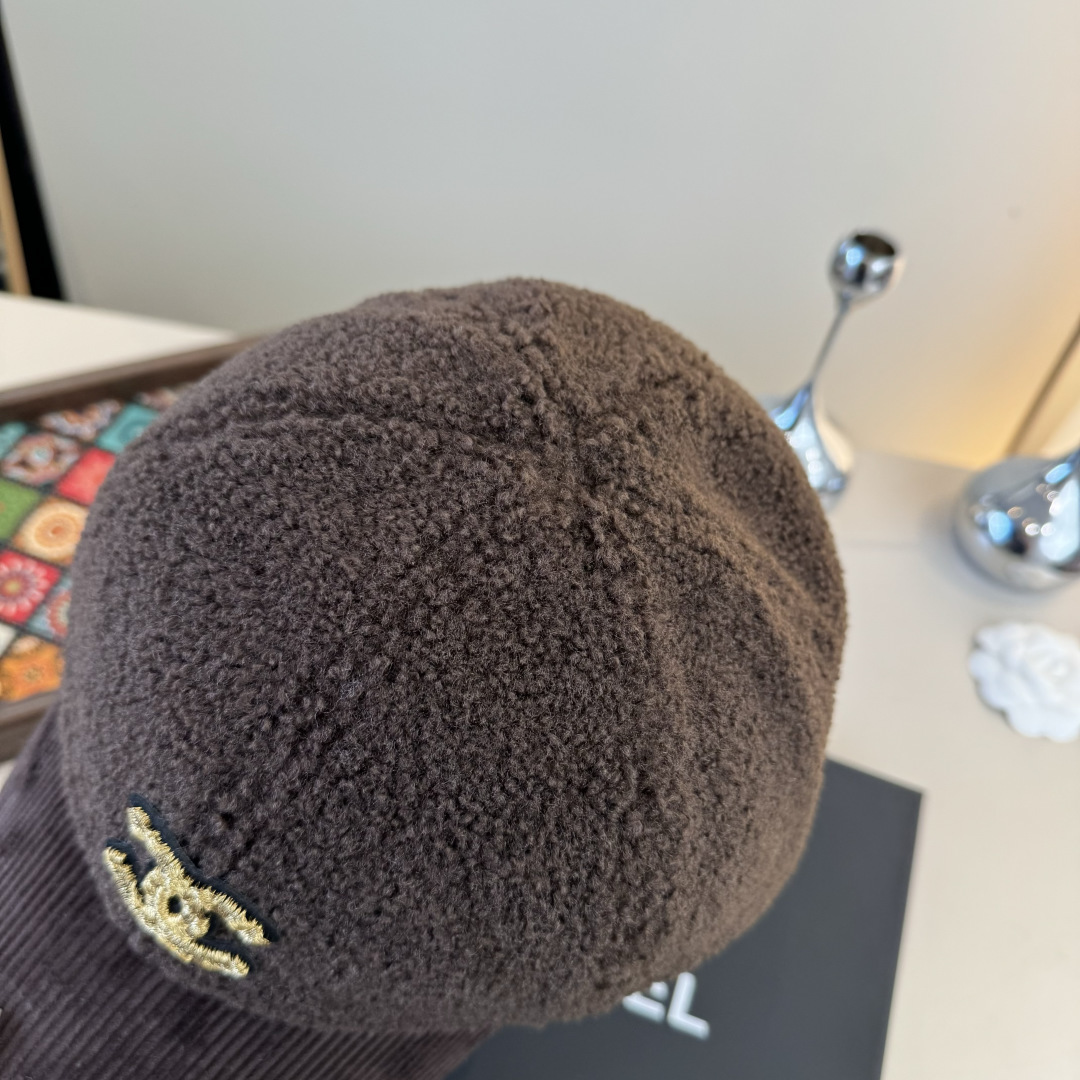 🌾Chanel香奈儿新款鸭舌帽，毛呢帽，头围57cm 可调节