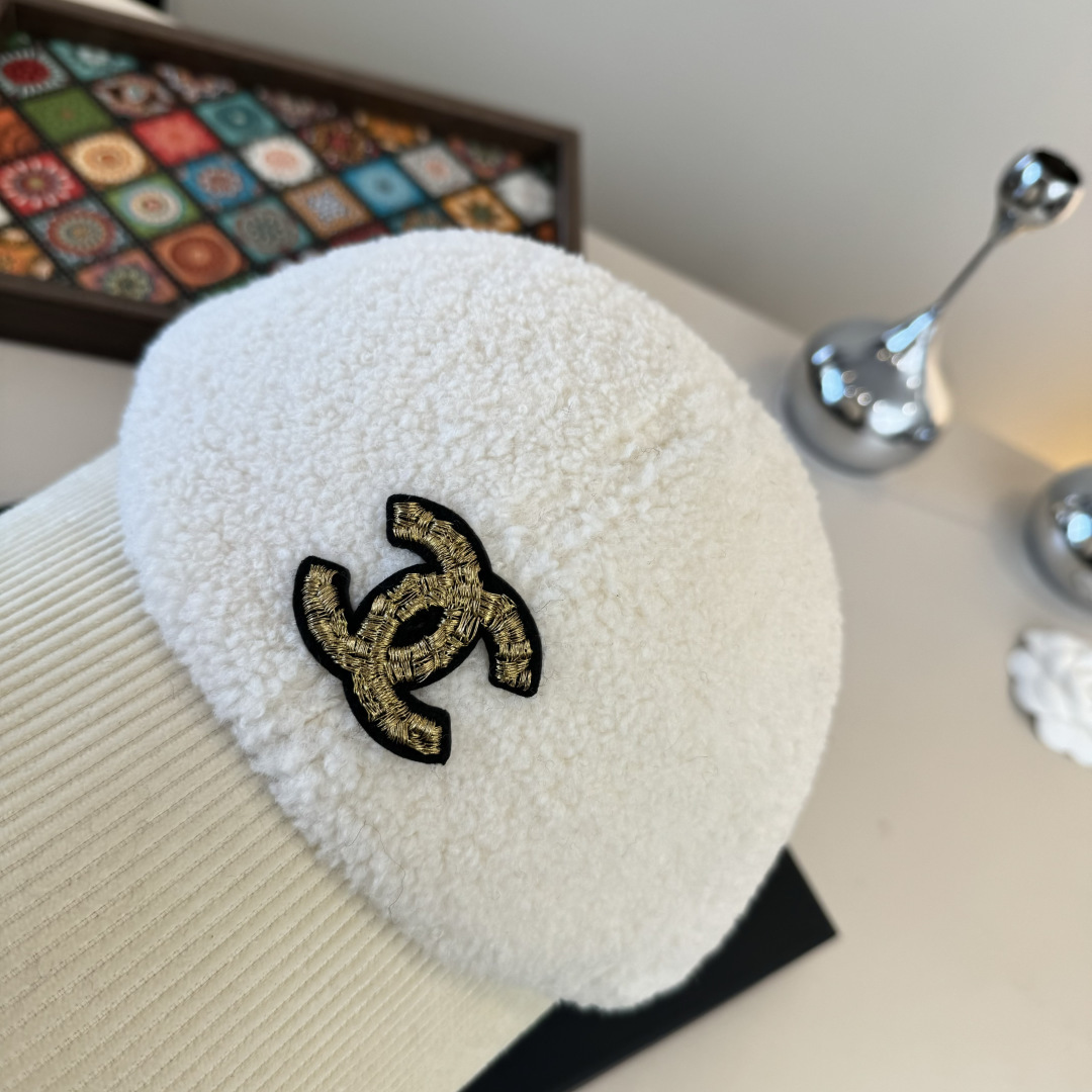 🌾Chanel香奈儿新款鸭舌帽，毛呢帽，头围57cm 可调节