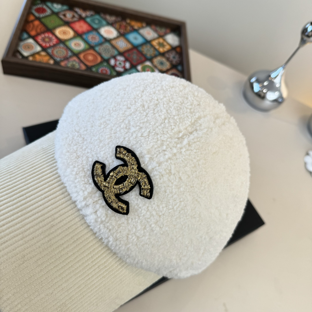 🌾Chanel香奈儿新款鸭舌帽，毛呢帽，头围57cm 可调节