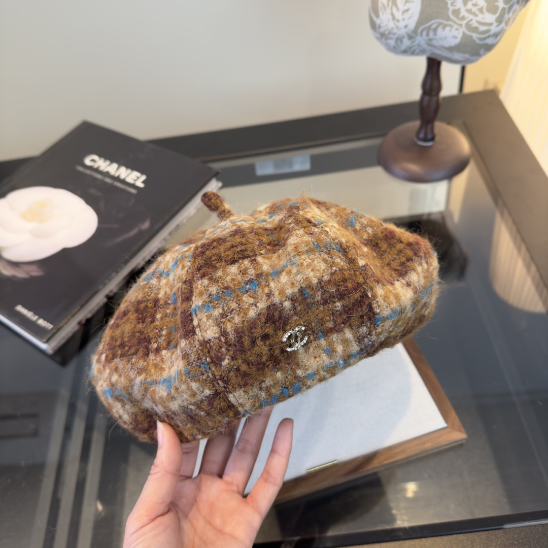 NO:643728,Chanel Chanel new wool beret, head circumference 57cm hat fisherman hat baseball cap knitted hat, hat, chanel, chanel, espadrilles, hats19860909Chanel香奈儿新款羊毛贝雷帽,头围57cm帽子渔夫帽棒球帽针织帽,帽子,chanel,chanel,espadrilles,hats,hat