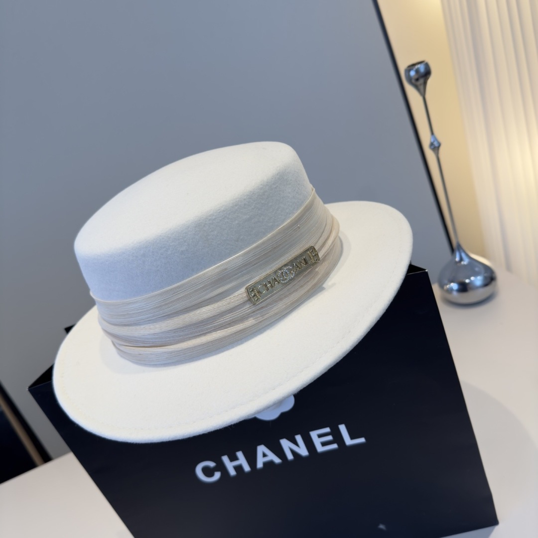NO:742594,White Chanel Chanel new wool top hat, flat top hat, 100% wool fabric, head circumference 57cm hat straw hat fisherman hat baseball cap, hat, chanel, chanel, espadrilles, hats19860909白色 Chanel香奈儿新款羊毛礼帽,平顶礼帽,百分百羊毛面料,头围57cm帽子草帽渔夫帽棒球帽,帽子,chanel,chanel,espadrilles,hats,hat