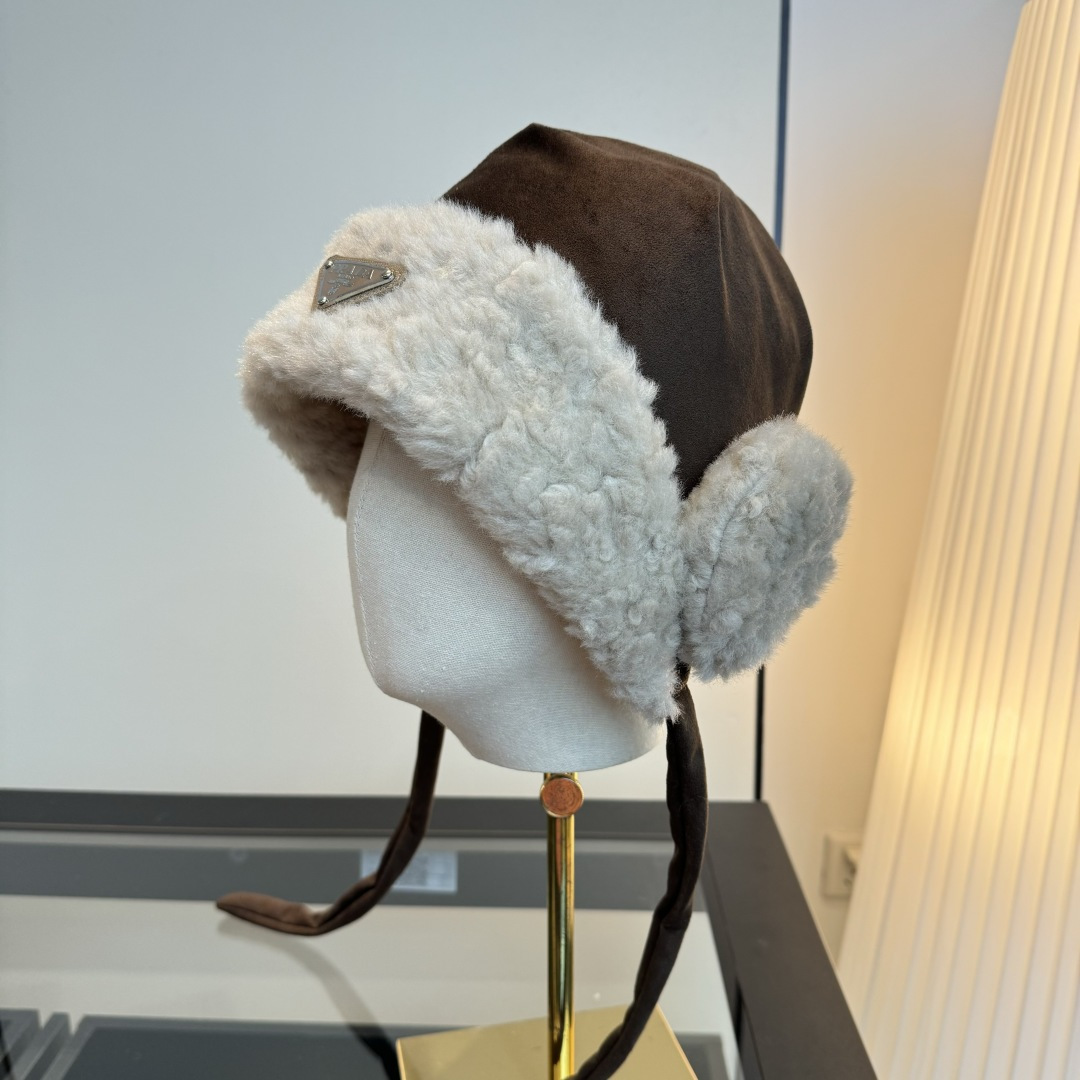 NO:670605,Prada's new ear protection hat, lined with velvet, light and comfortable, a must-have item for autumn and winter, fisherman hat, baseball cap, knitted hat, hat, prada, espadrilles, hats19860909普拉达新款护耳帽,内里加绒,轻盈舒适,秋冬必备单品帽子渔夫帽棒球帽针织帽,帽子,prada,espadrilles,hats,hat
