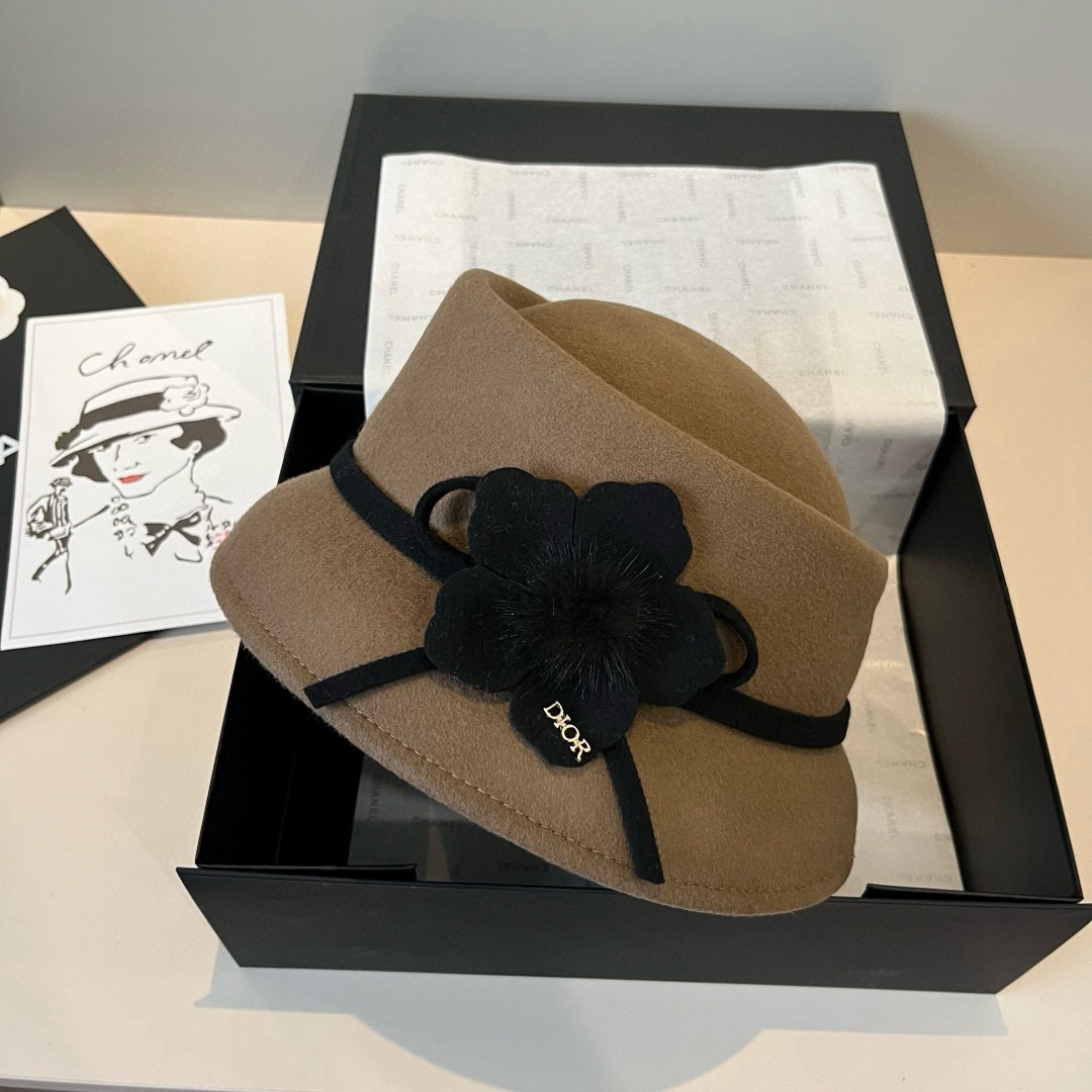 NO:670616,Dior2025 new autumn and winter wool basin hat, 100% wool fabric lady style, head circumference 57cm hat fisherman hat baseball cap knitted hat, hat, dior, espadrilles, hats19860909 Dior2025秋冬新款羊毛盆帽,百分百羊毛面料名媛风,头围57cm帽子渔夫帽棒球帽针织帽,帽子,dior,espadrilles,hats,hat
